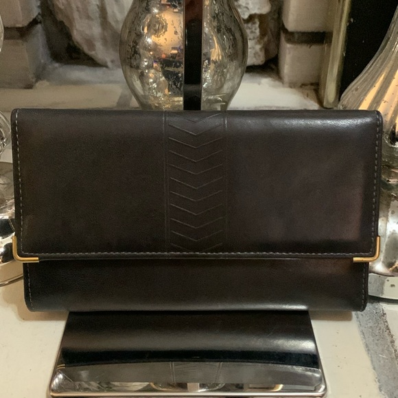 Prince Gardner Handbags - PRINCE GARDNER BLACK LEATHER WALLET VINTAGE NWT